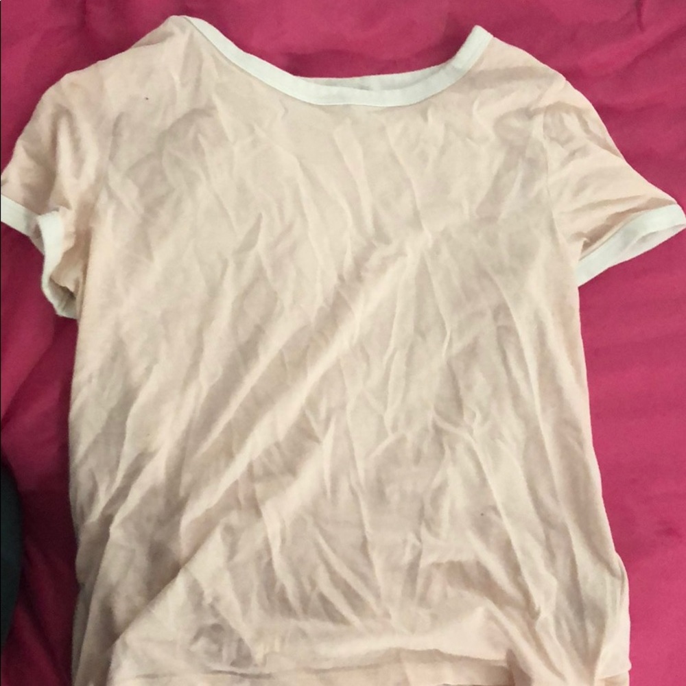 light pink short sleeve